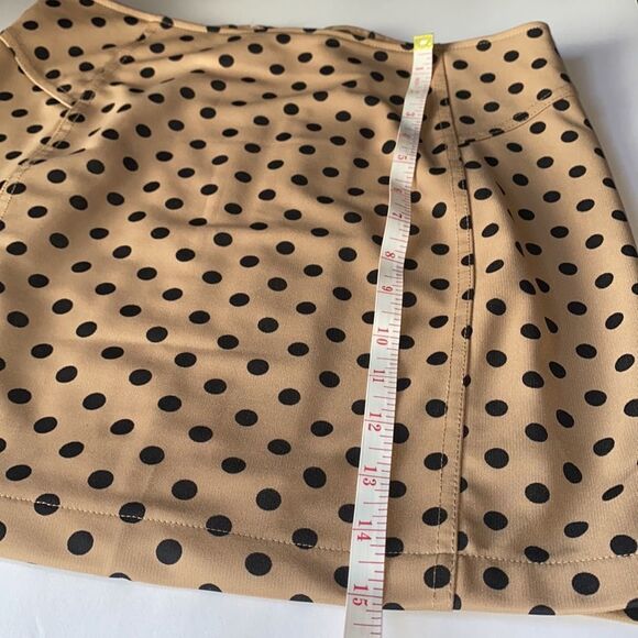 F21, Trendy, Nude, Polka Dot Mini Skirt - Picture 9 of 14